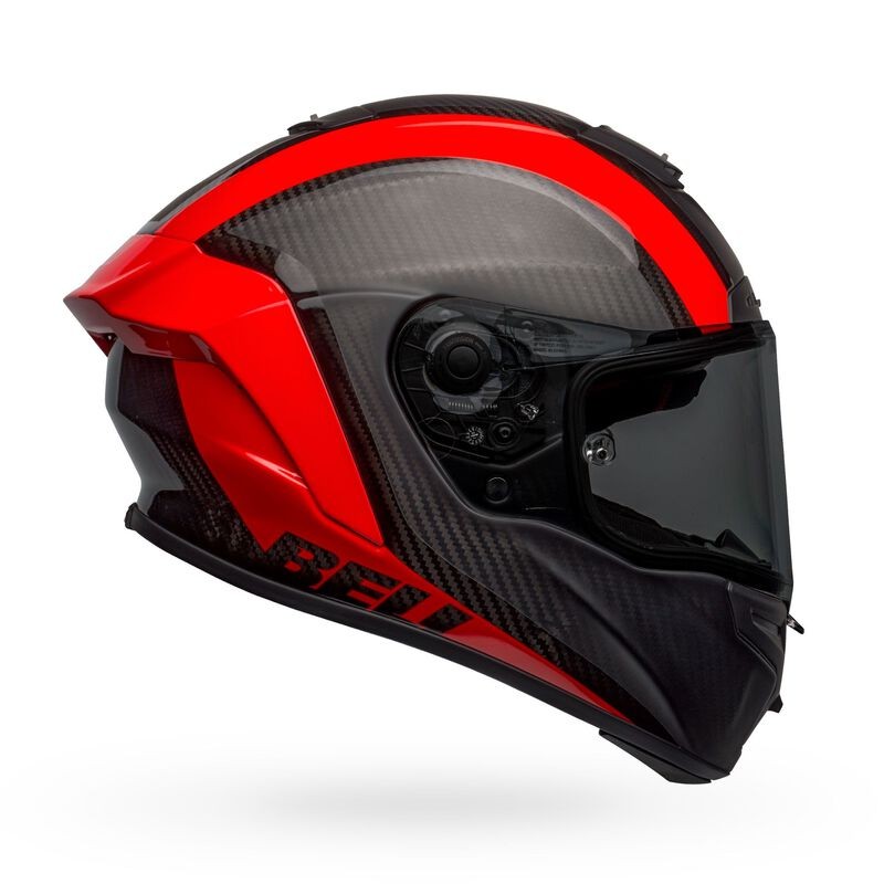 Bell Race Star Flex DLX Carbon Fiber Helmet - TANTRUM 2 Red/Matte